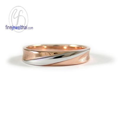 แหวนพิงค์โกลด์  แหวนแต่งงาน แหวนหมั้น - R1242PG